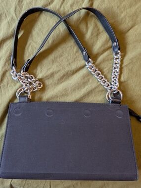 Miche Black Purse Base with chain detail handles EUC